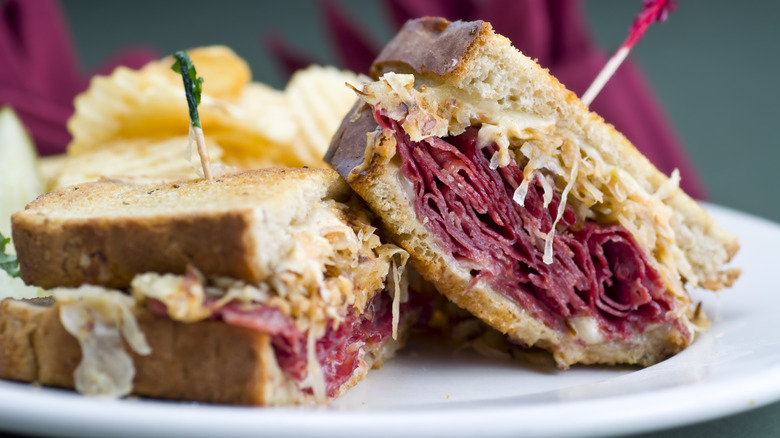 Classic Reuben sandwich