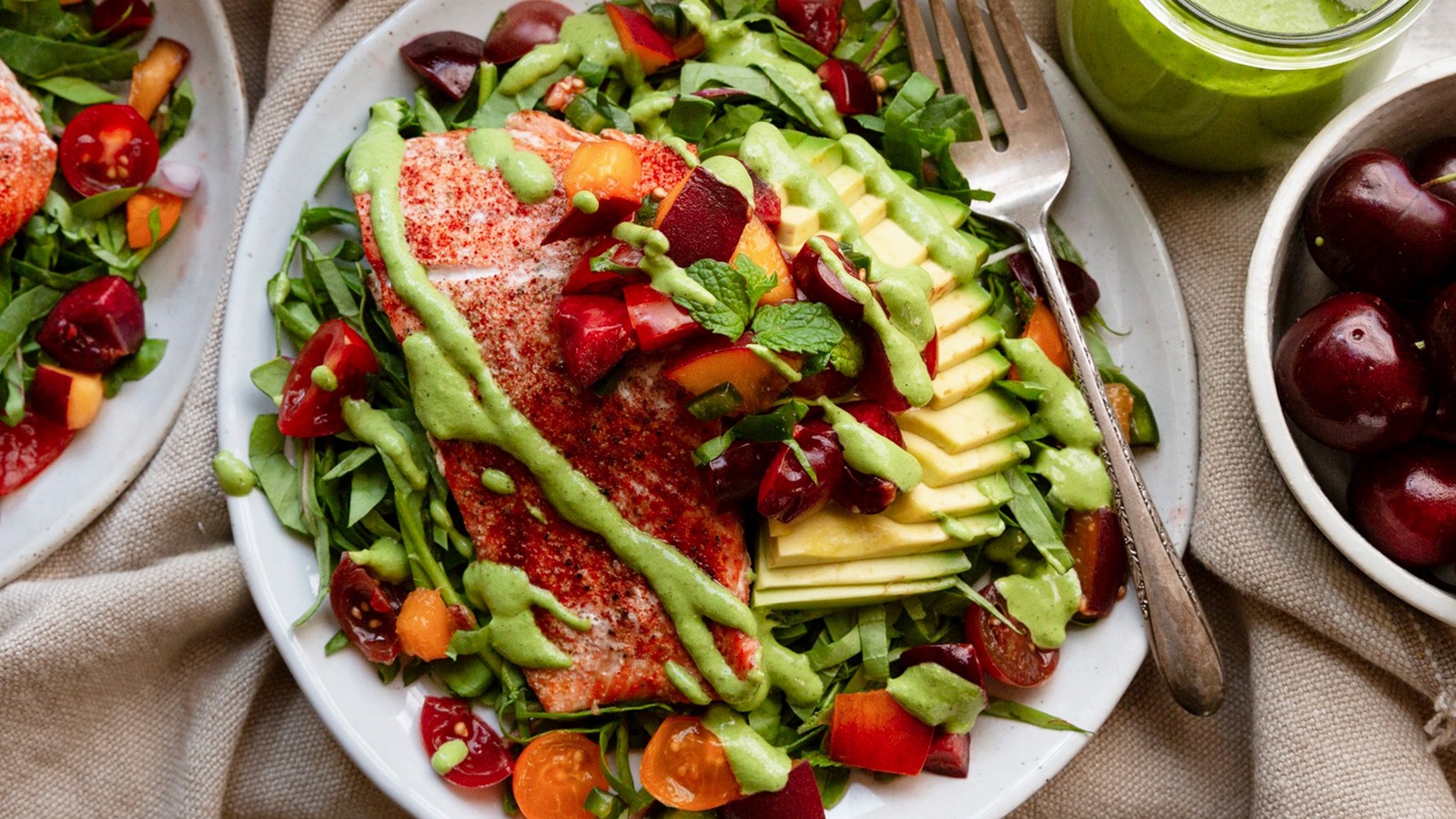 slim fit dress slacks Green Goddess Salmon  The Spicy Radish