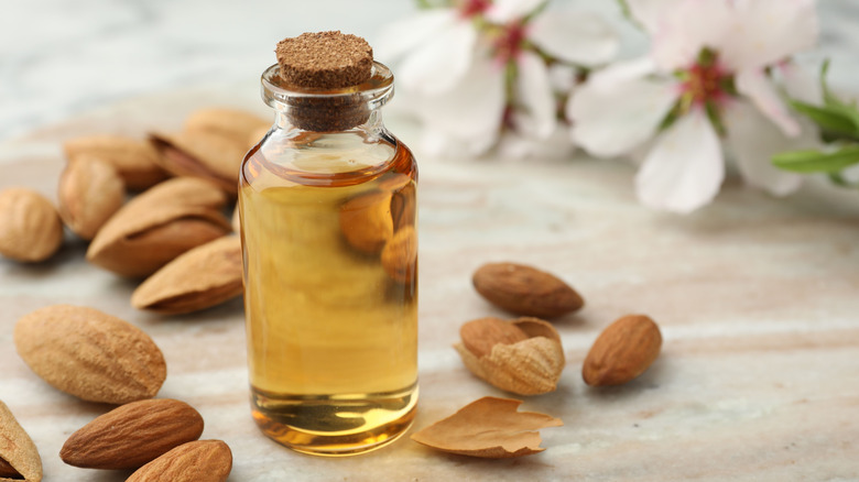 Bottle of almond extract