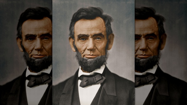 Color portrait of President Lincoln