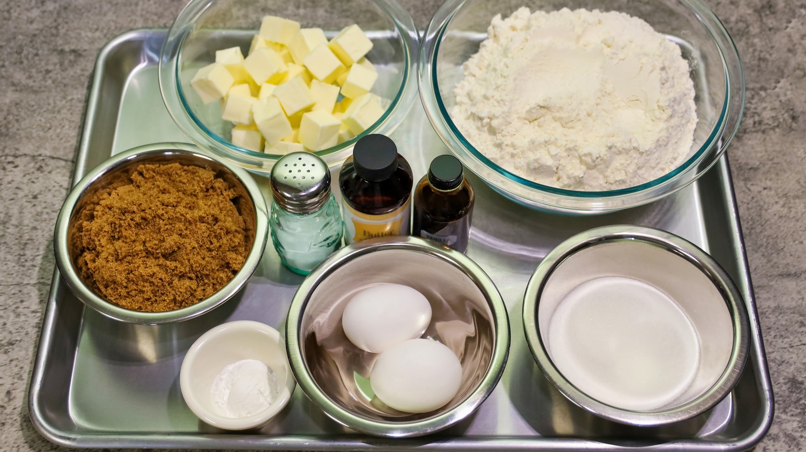 Use A Baking Sheet To Stay Organized During Food Prep