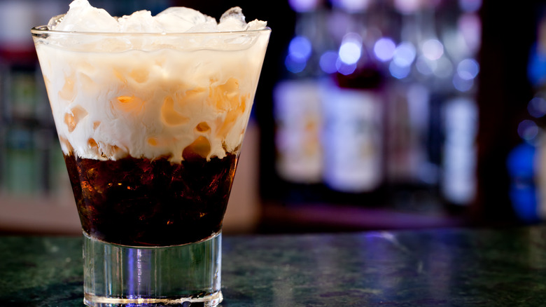 Close up of a White Russian