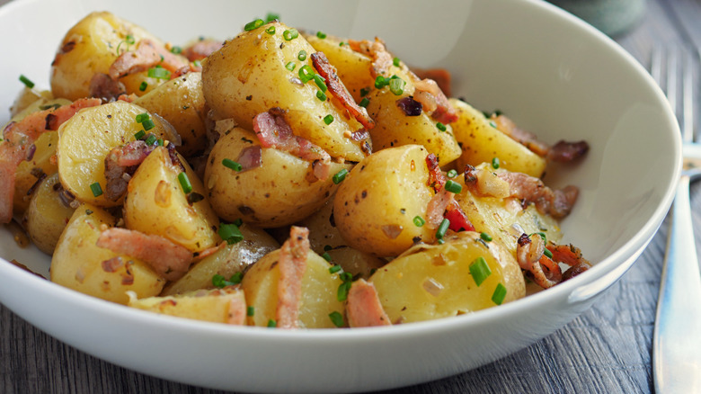 potato salad in a bowl