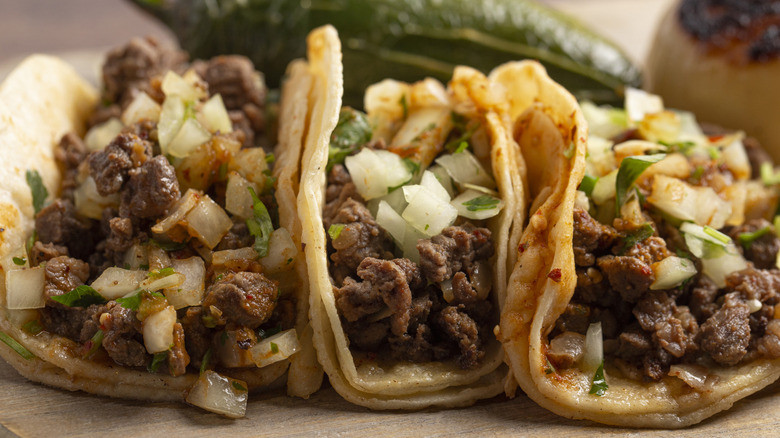 Taco shells with two tortillas