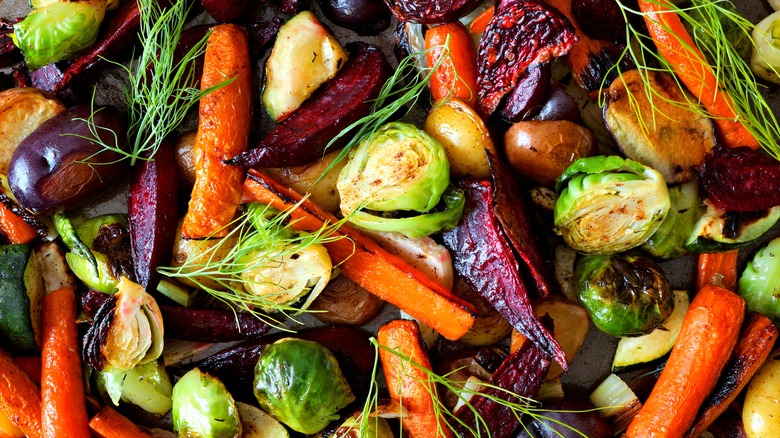 pile of roasted vegetables