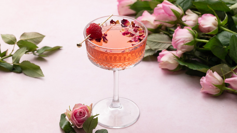 Valentine's Day floradora cocktail