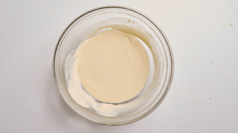 sauce stirred in a bowl