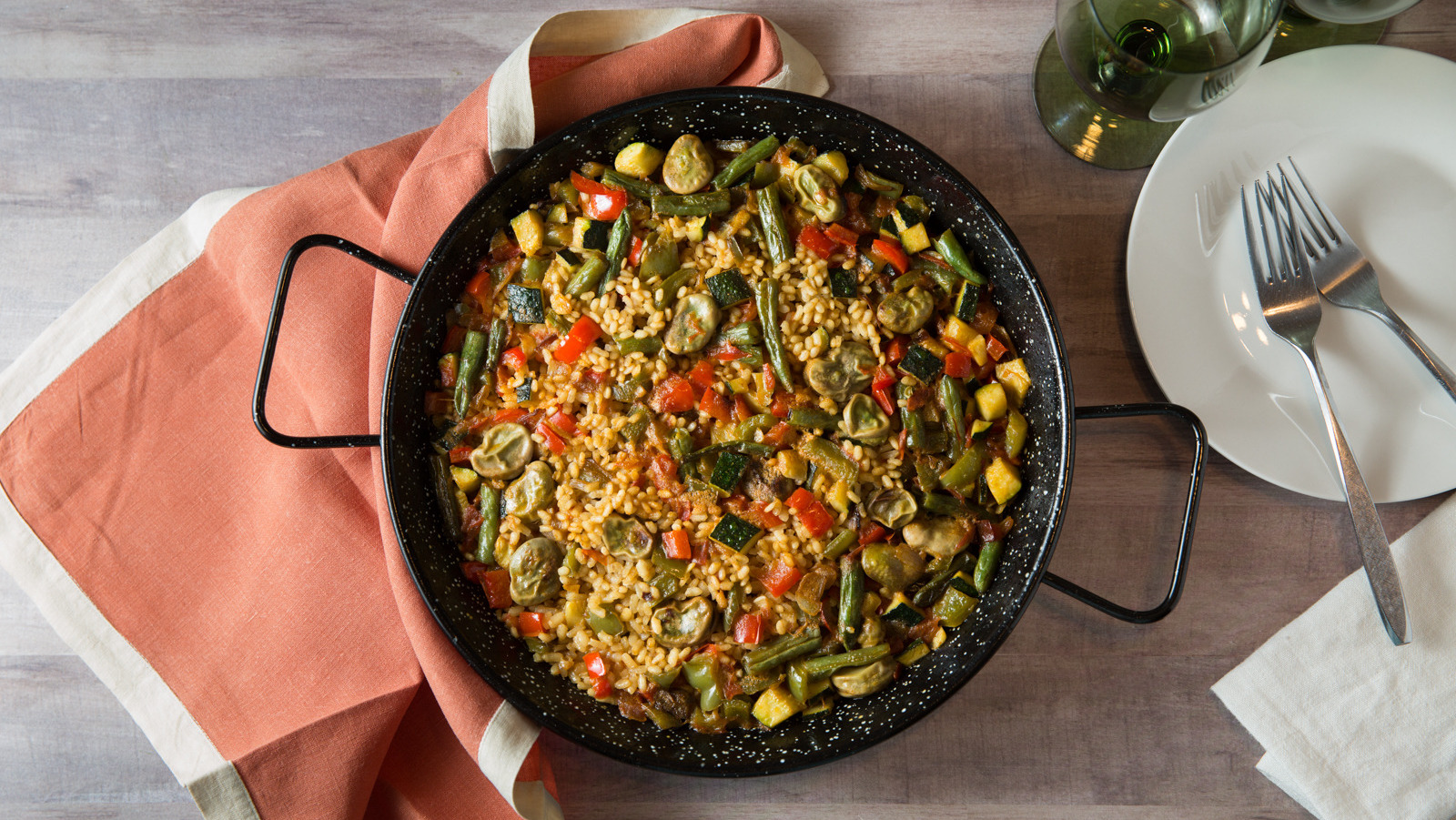Vegan Paella De Verduras Recipe
