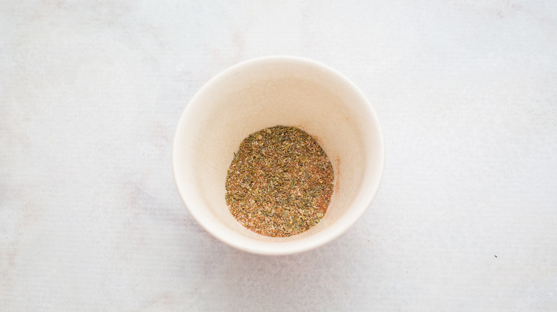 Creole seasoning in small bowl