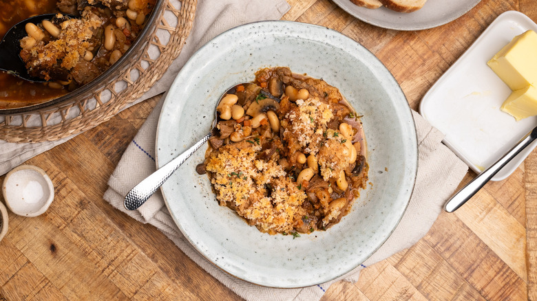 mixed mushroom cassoulet