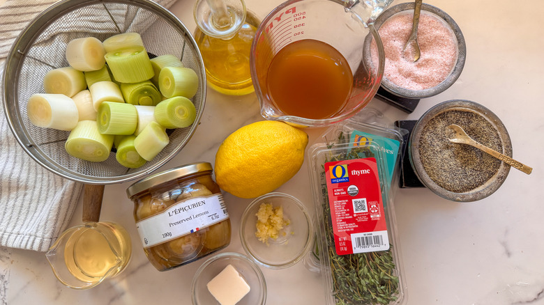 Melting leek recipe ingredients