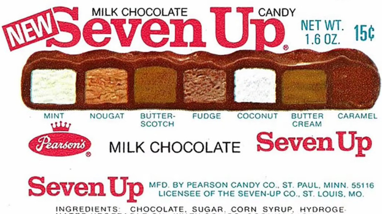 Seven Up candy bar wrapper