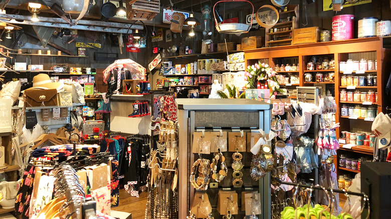 Interior of a Cracker Barrel Country Store