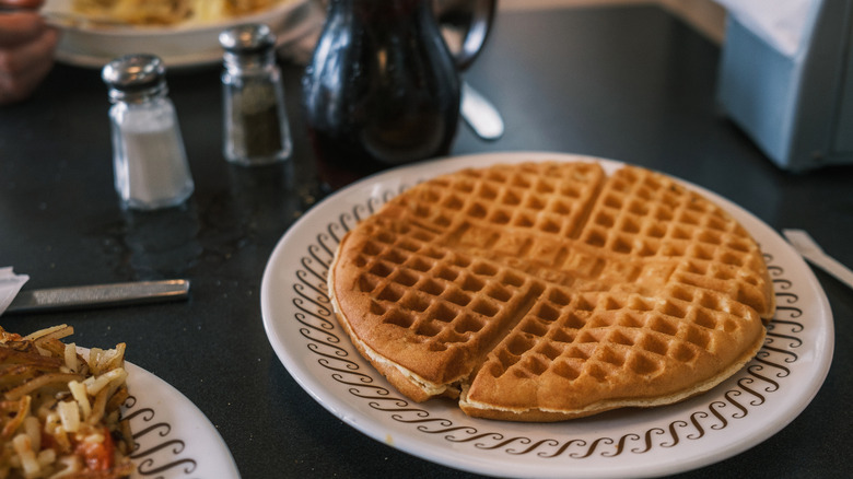 Waffle House waffle shot on film