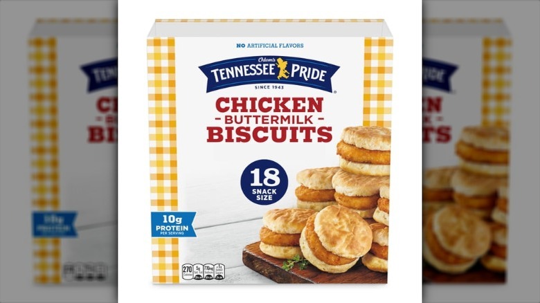 box of chicken buttermilk biscuits