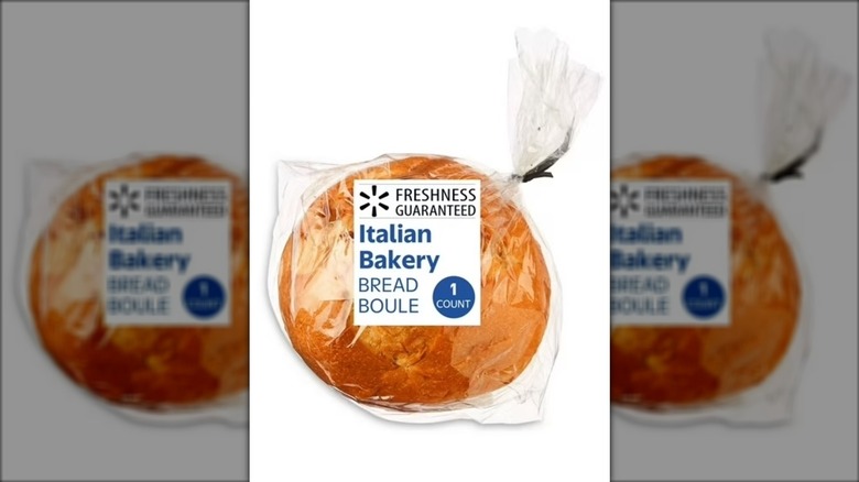 Freshness Guaranteed Italian bakery bread boule