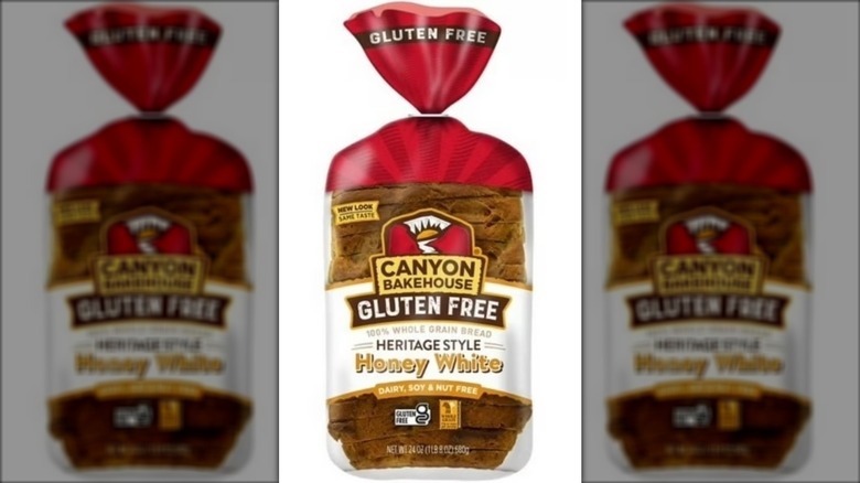 Canyon Bakehouse heritage style honey white gluten free bread