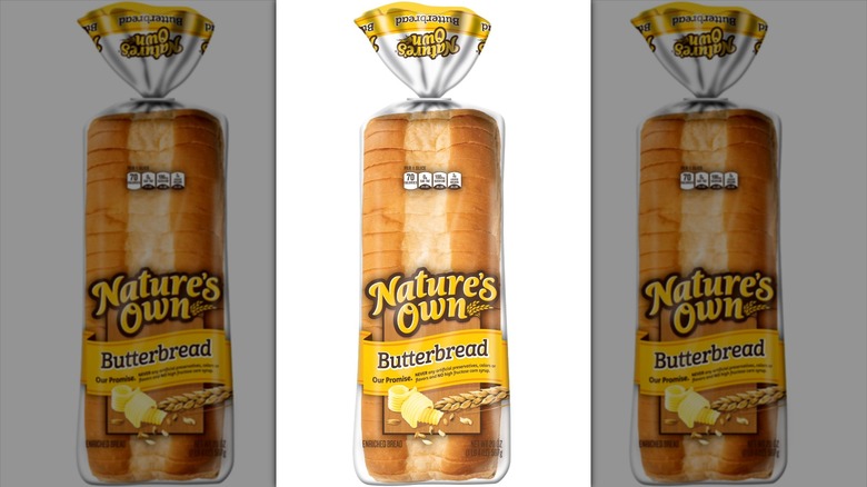 Nature's Own butterbread sliced white bread loaf