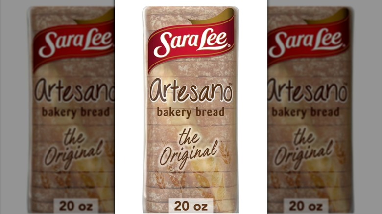 Sara Lee Artesano original white pre-sliced bread loaf