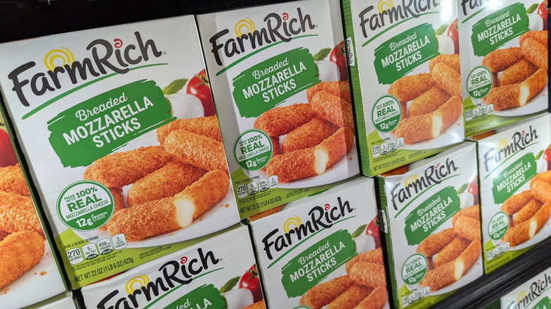 Farm Rich breaded mozzarella sticks