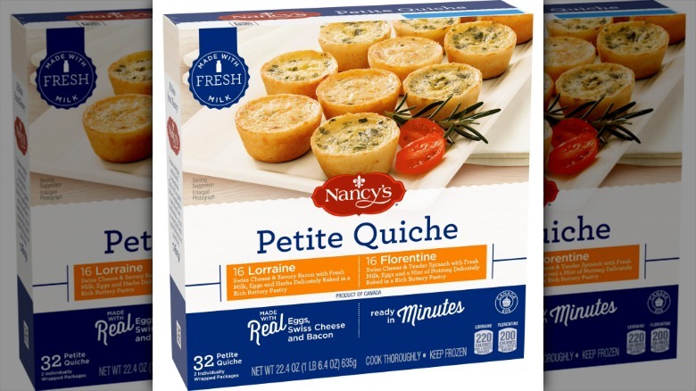 Nancy's Lorraine and Florentine Petite Quiche