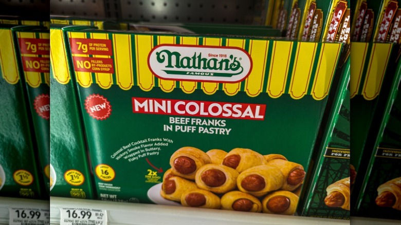 Nathan's beef franks in puff pastry