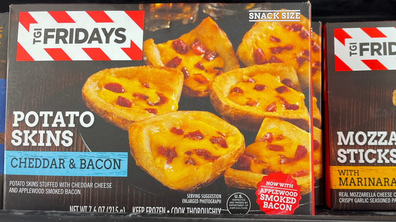 TGI Fridays cheddar and bacon potato skins