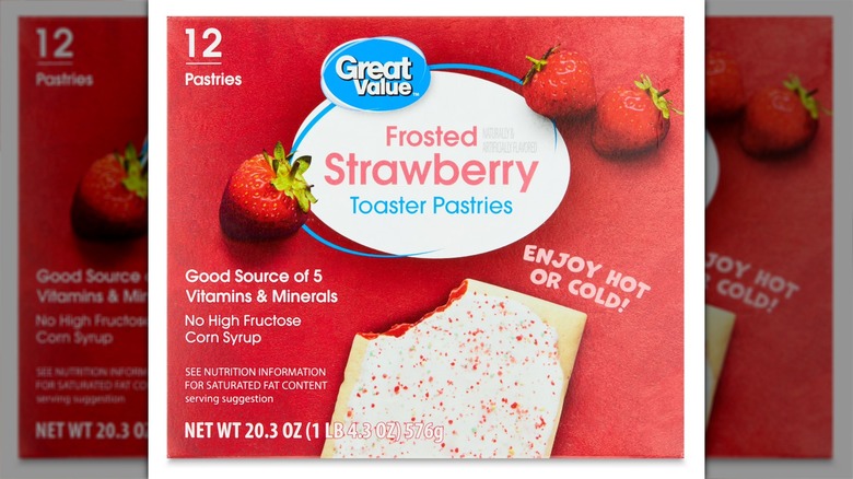 box of Great Value Frosted Toasted Pastries