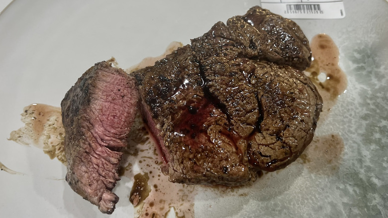 USDA Choice Angus beef filet mignon on a plate
