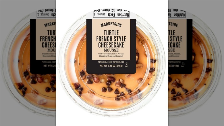 Small Marketside turtle French-style cheesecake mousse cup