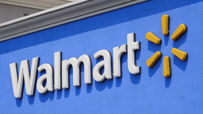Walmart store sign