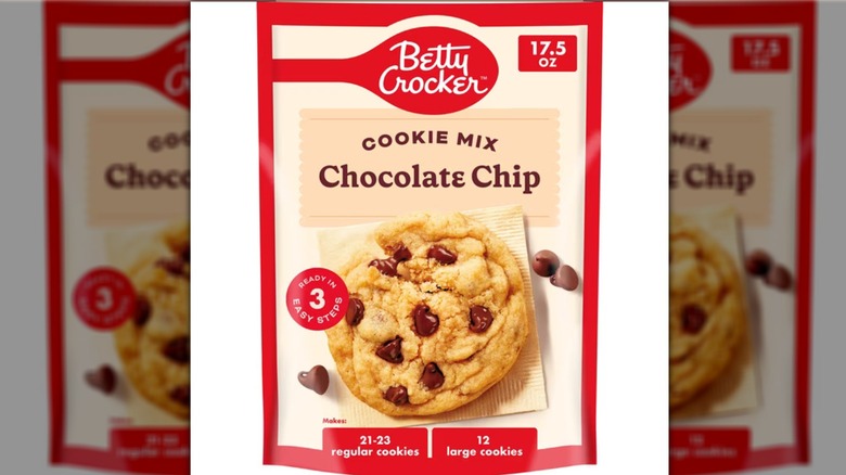 Package of Betty Crocker Chocolate Chip Cookie Mix