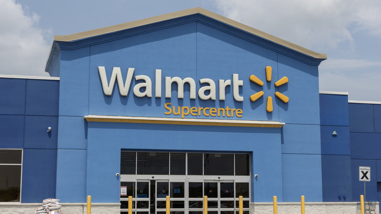 Walmart exterior on a cloudy day