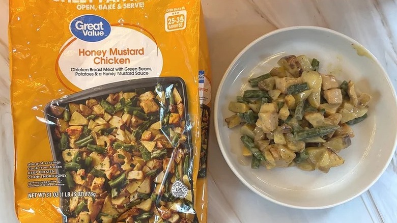 Great Value sheet pan honey mujstard chicken dinner