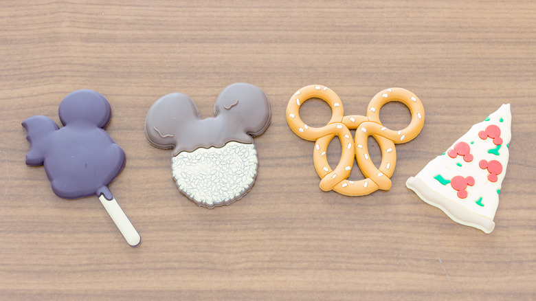 cartoon Mickey mouse shaped snacks