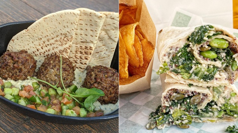 Falafel from Docking Bay 7 and a Spring Garden Wrap from Disney