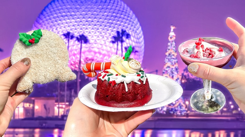 holiday food and drinks at epcot
