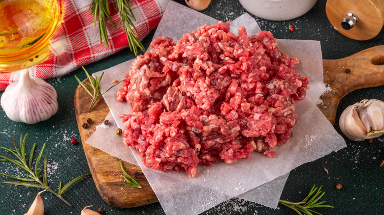 using wax paper with raw meat