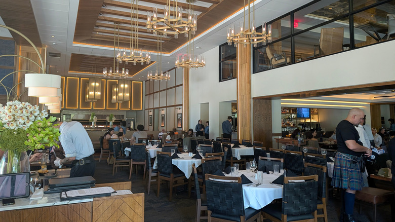 Inside of a Fogo de Chao restaurant