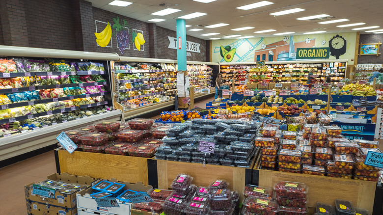 the fresh produce section at a Trader Joe's
