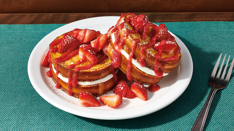 Denny's berry stuffed French toast slam