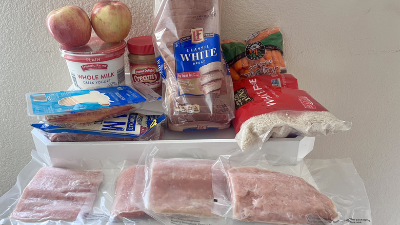 Meal planning salmon dinner and sandwiches