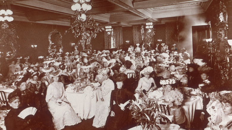 A ladies luncheon at Delmonico's