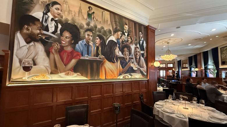 Interior of Delmonico's dining room today