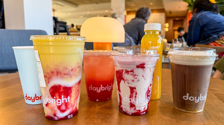 Drinks from Daybright Coffee & Refreshment on table