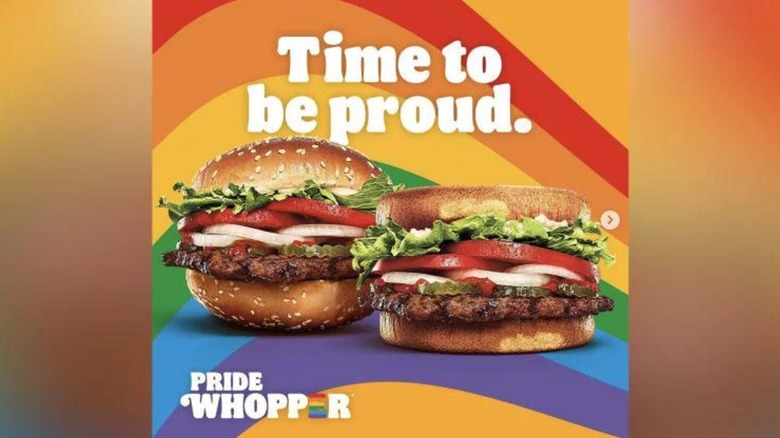 Burger King Austria's Pride Whopper with two top or two bottom buns