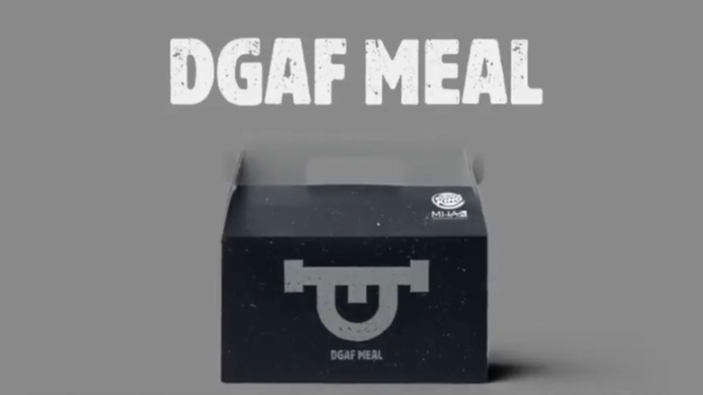 Burger King's DGAF Meal commercial still