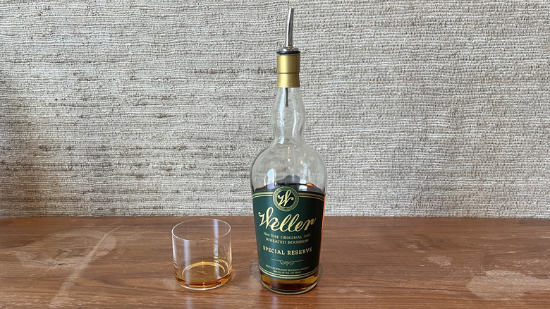 Weller Special Reserve in bottle and glass