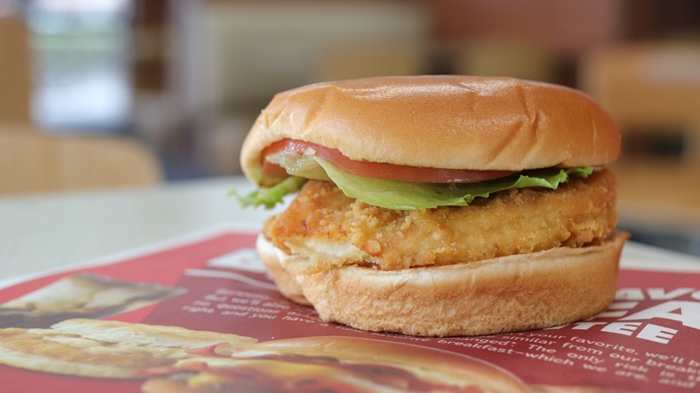 Wendy's chicken sanwich order