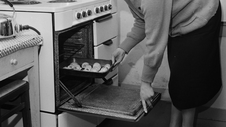 using an old-school oven